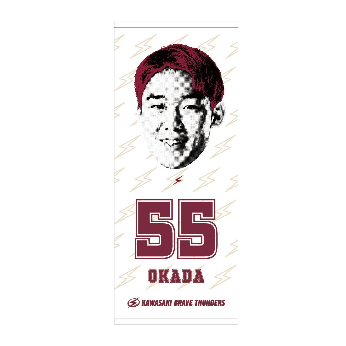 2025-26 KBT プレーヤーフェイスタオル