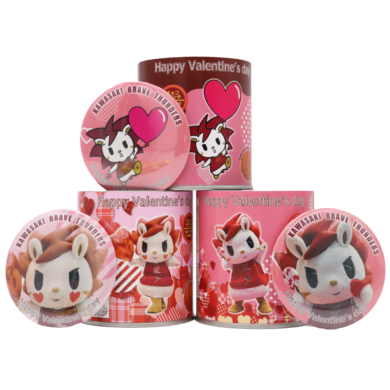 2023-24 バレンタイン限定 チョコクランチ入りバッジ缶 – KAWASAKI 