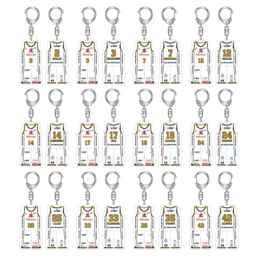 【シークレット】2024-25 シークレットユニフォームキーホルダー(AWAY)