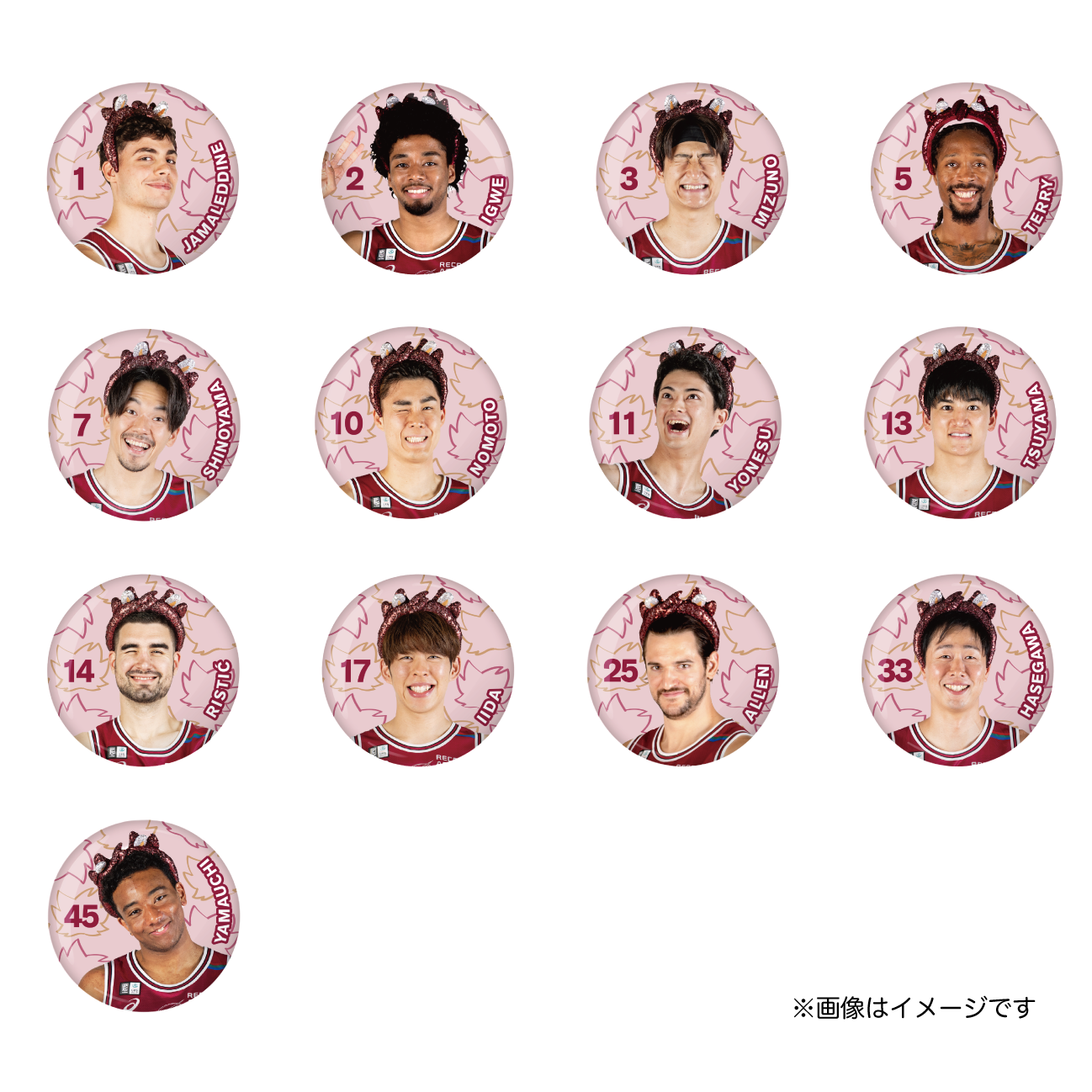 マスコットなりきりカチューシャ(スパンコール)シークレット選手缶