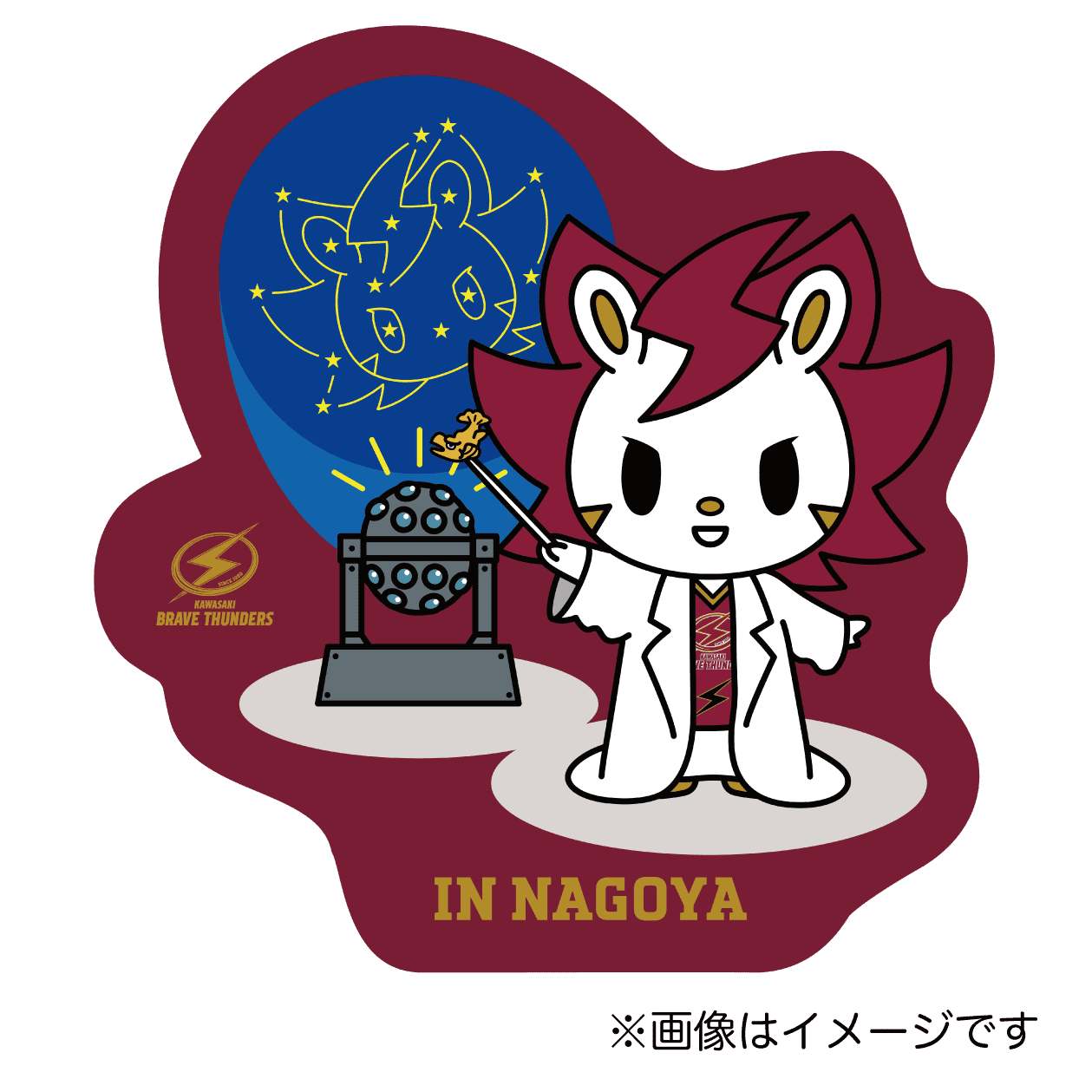 2025-26 マスコット旅絵巻 in名古屋D ダイカットステッカー