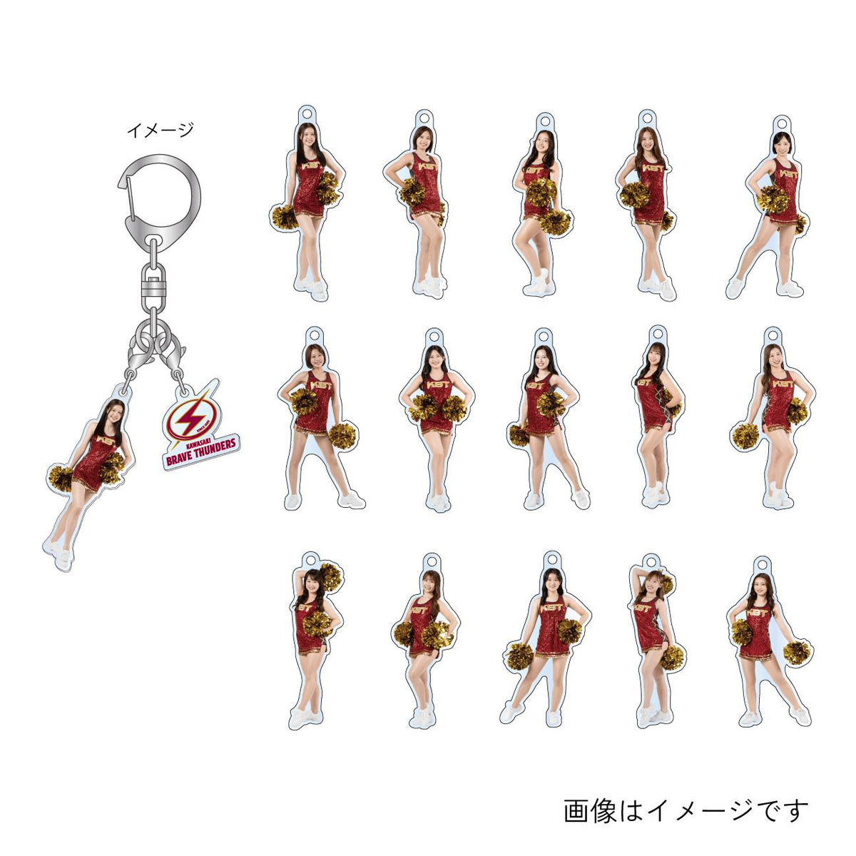 2026-27 KBT CHEERLEADERS シークレットアクリルキーホルダー