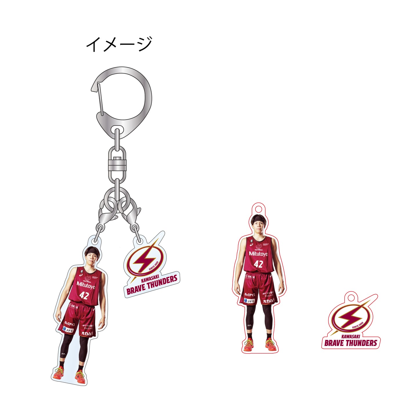 2023-24 選手アクリルキーホルダー
