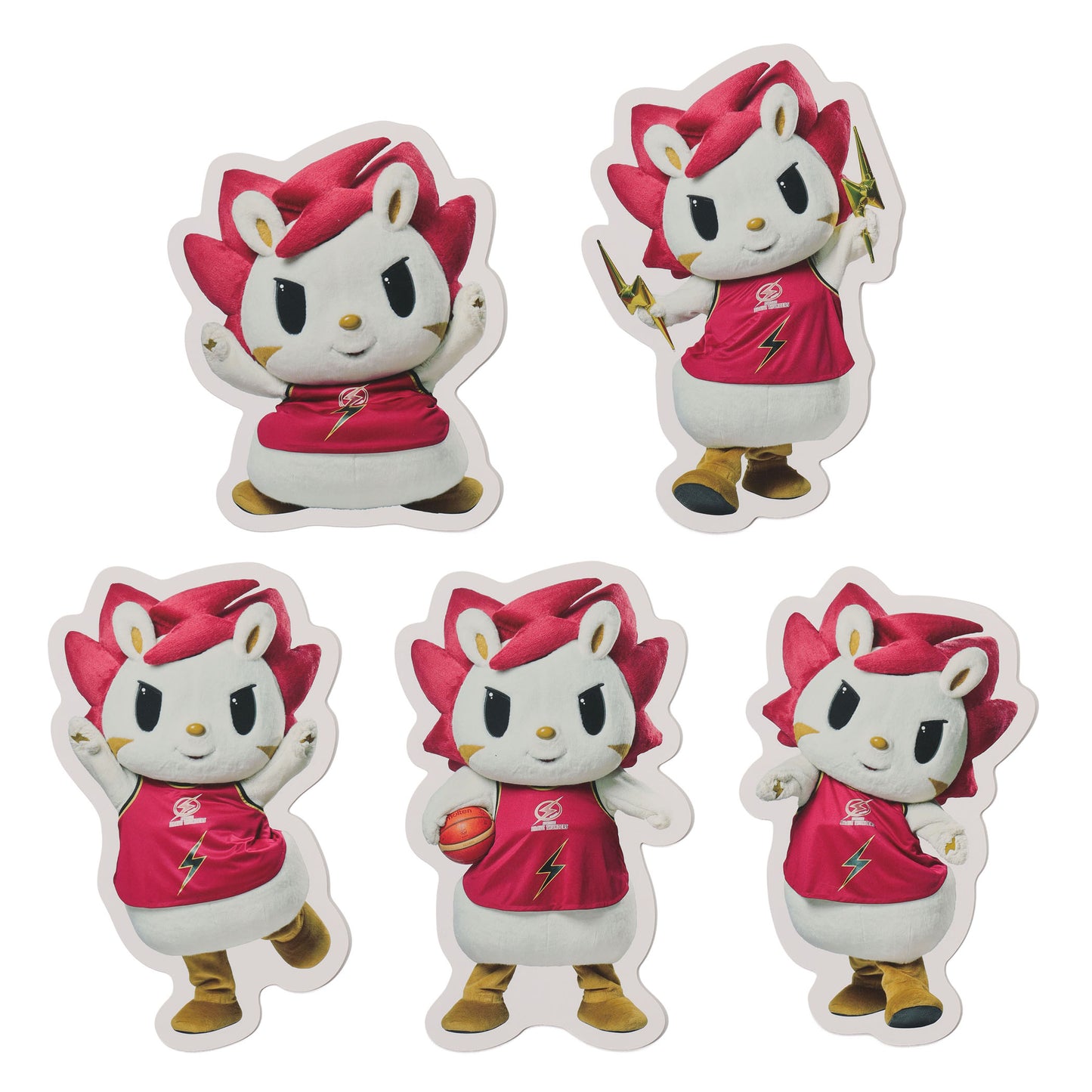 マスコット ダイカットポストカードセット(5枚入)やんちゃ