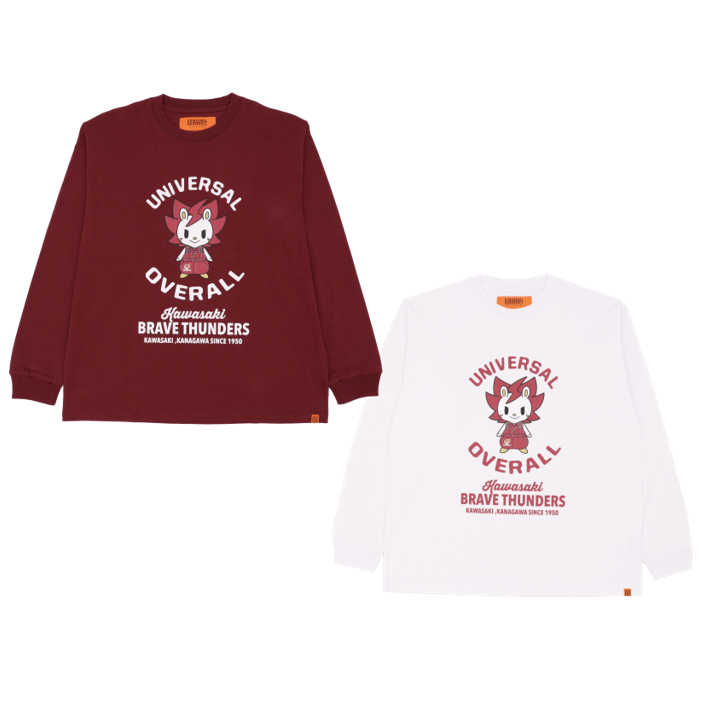 UNIVERSAL OVERALL×KBT ロングTシャツ(マスコット) – KAWASAKI BRAVE THUNDERS OFFICAIL SHOP