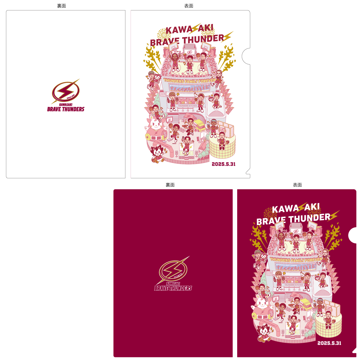 2024-25 THUNDERS FAMILY FOREVER クリアファイル