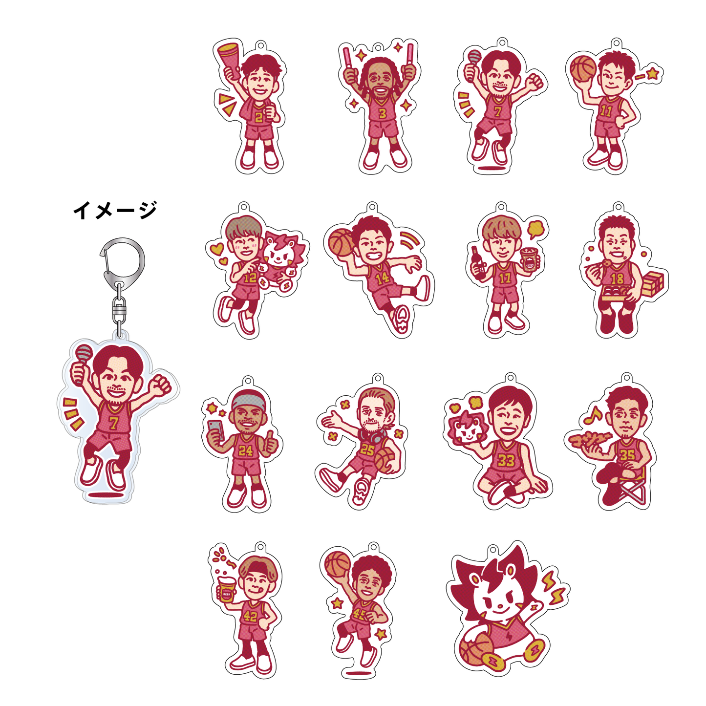2024-25 THUNDERS FAMILY FOREVER シークレットアクリルキーホルダー