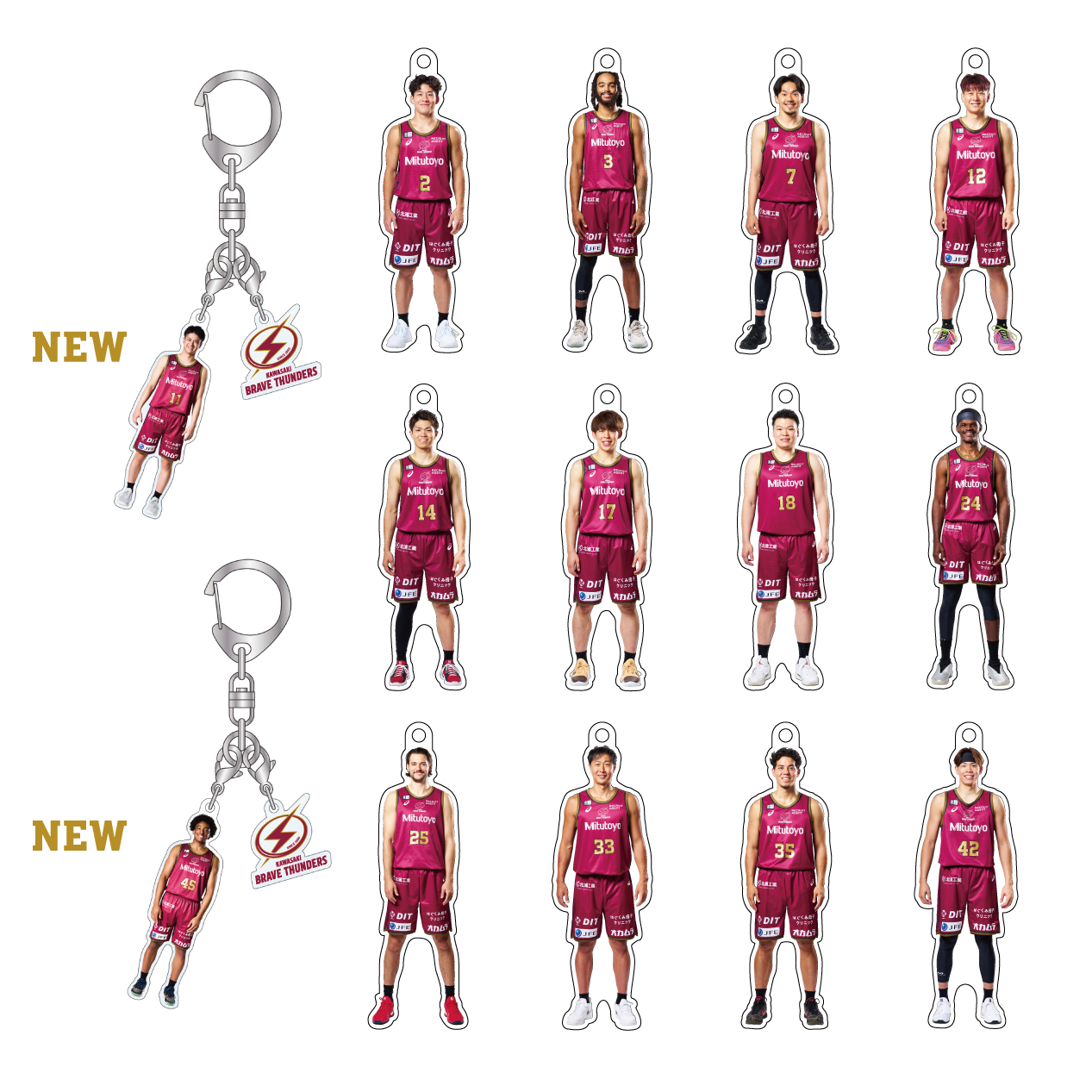 メタファー 選挙ポスター付き!アクリルキーホルダー セット 2024-25 選手アクリルキーホルダー – KAWASAKI BRAVE THUNDERS