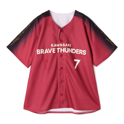 2026-27 BRAVE RED ベースボールシャツ