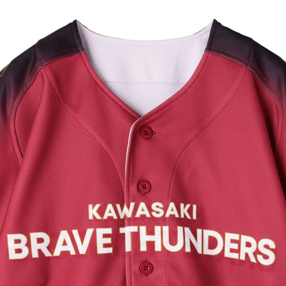 2026-27 BRAVE RED ベースボールシャツ