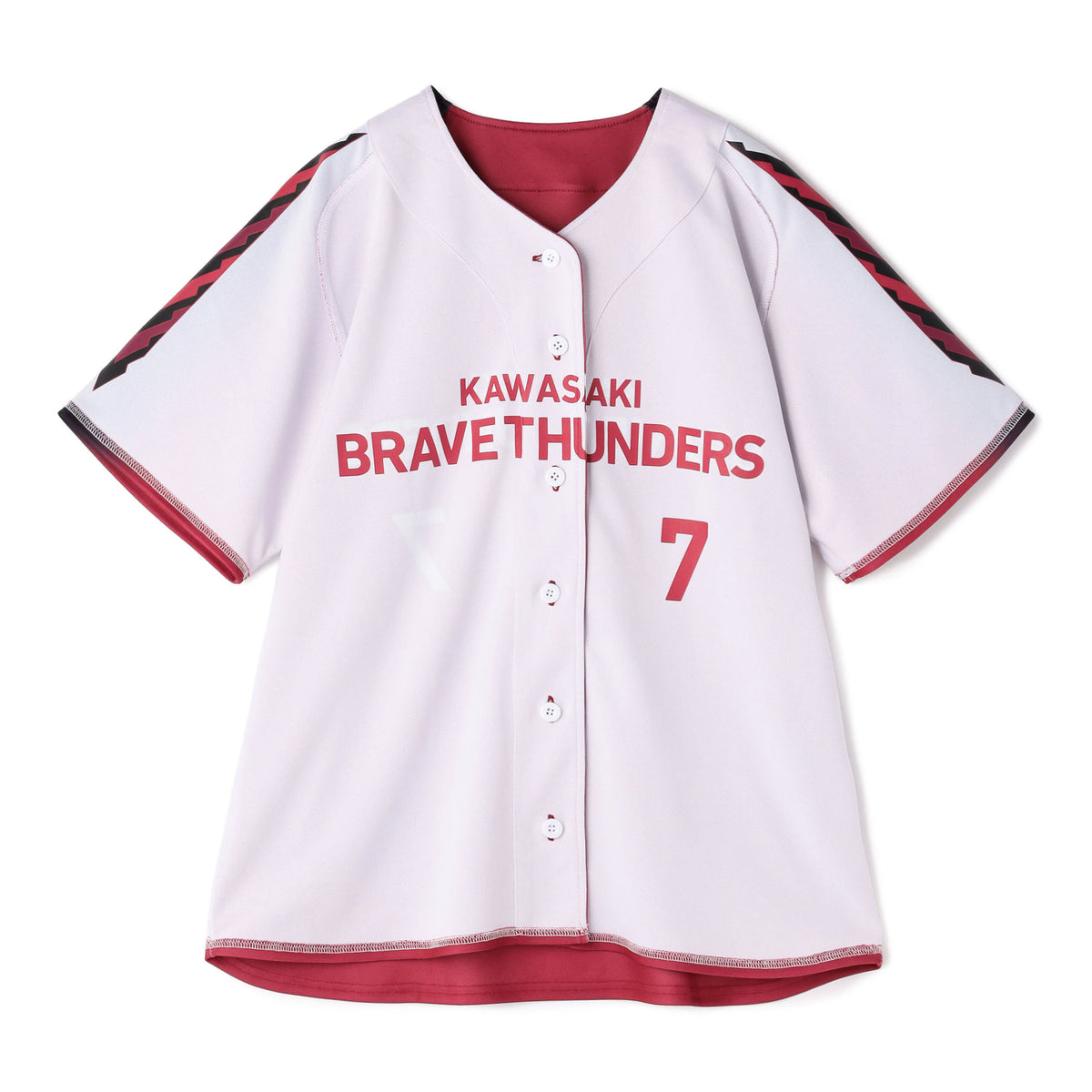 2026-27 BRAVE RED ベースボールシャツ