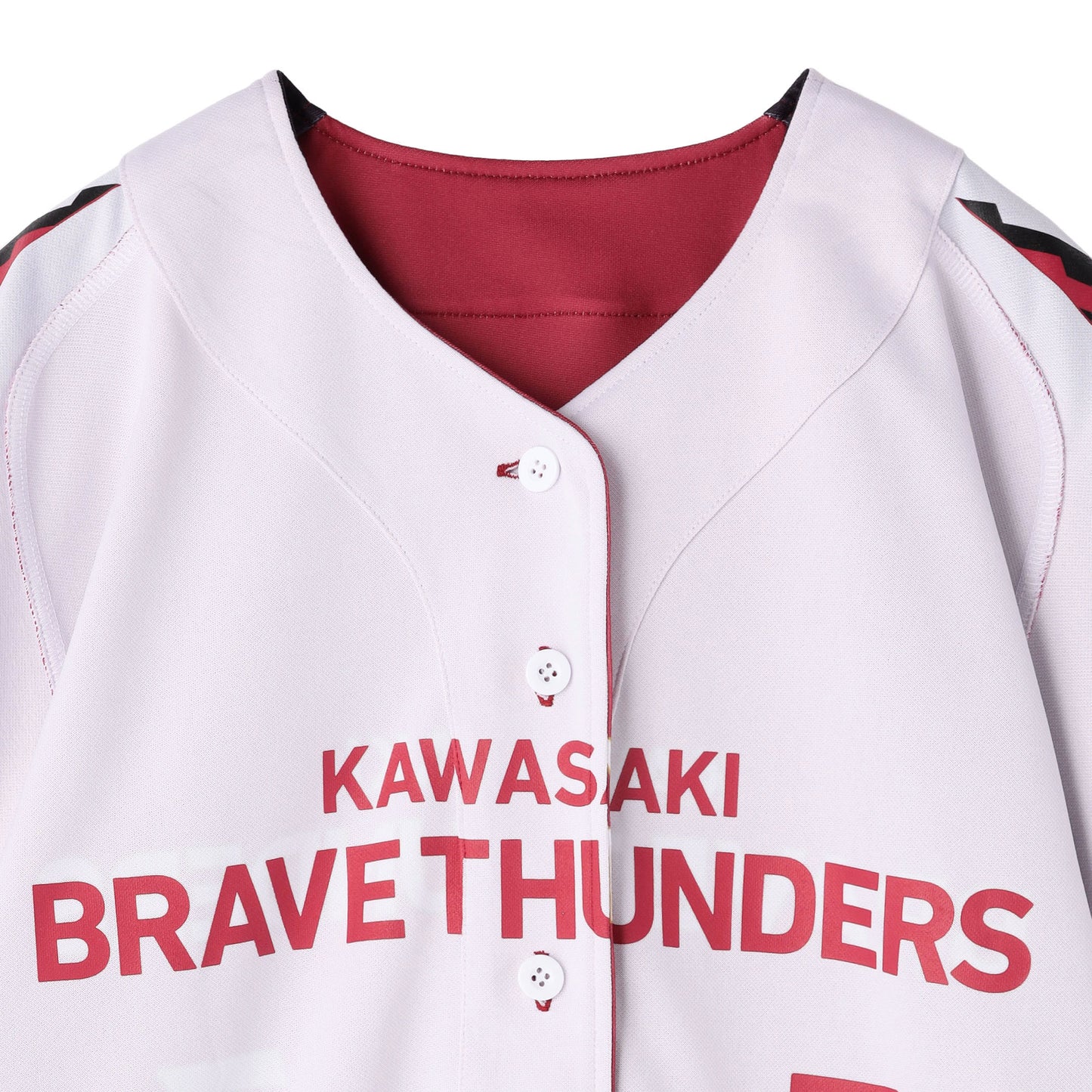 2026-27 BRAVE RED ベースボールシャツ