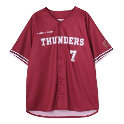 2025-26 BRAVE RED ベースボールシャツ