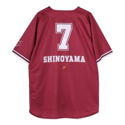 2025-26 BRAVE RED ベースボールシャツ
