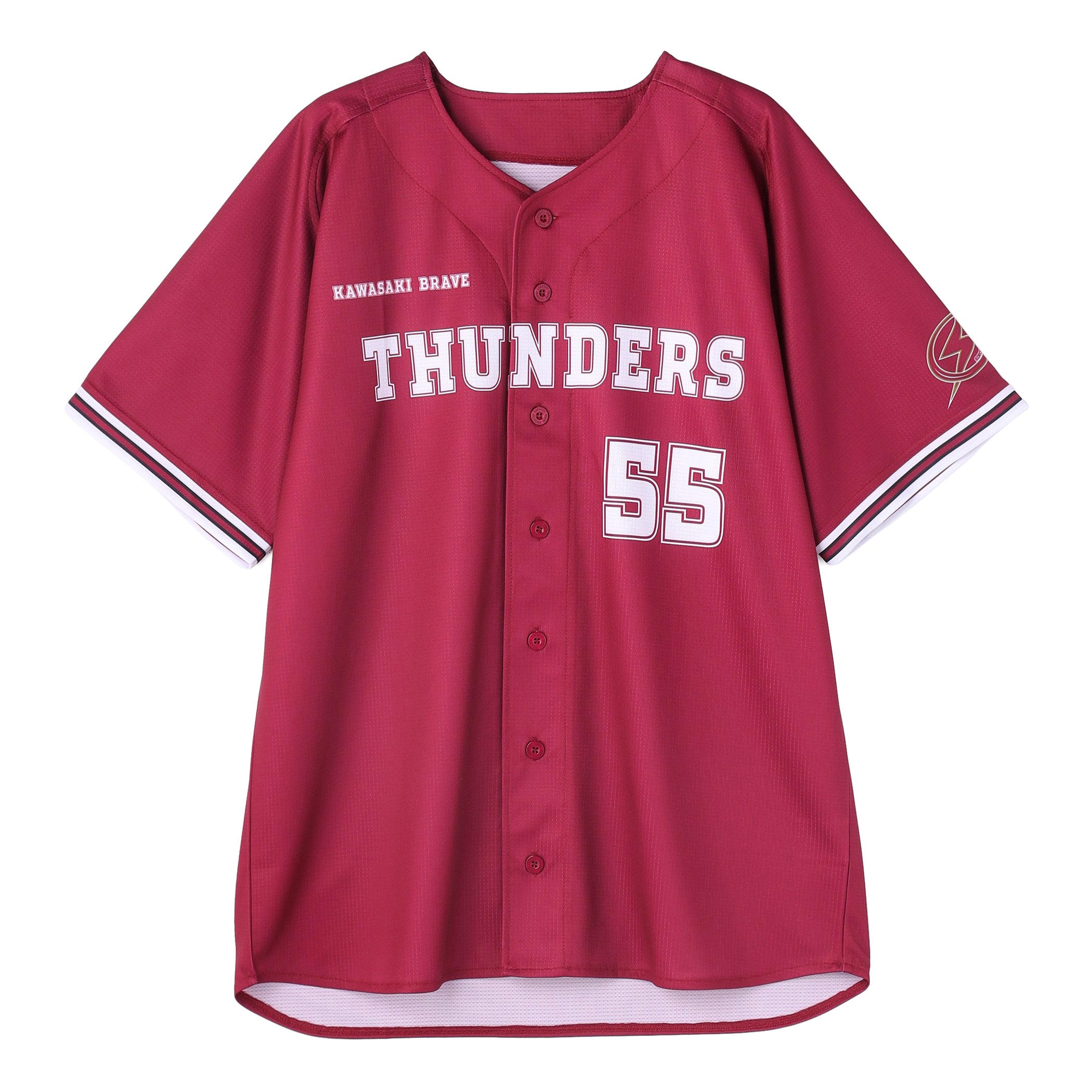 2025-26 BRAVE RED ベースボールシャツ – KAWASAKI BRAVE THUNDERS