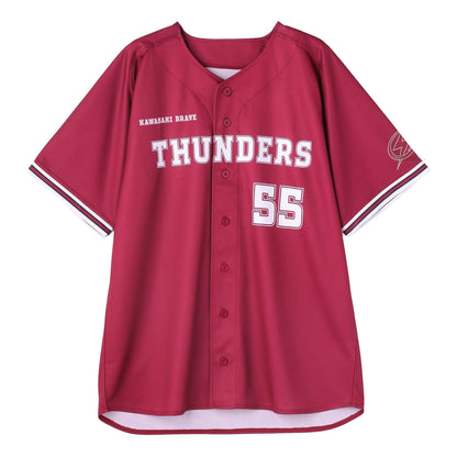 2025-26 BRAVE RED ベースボールシャツ