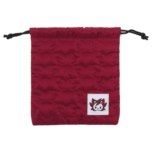 キルティング風 もこもこ巾着