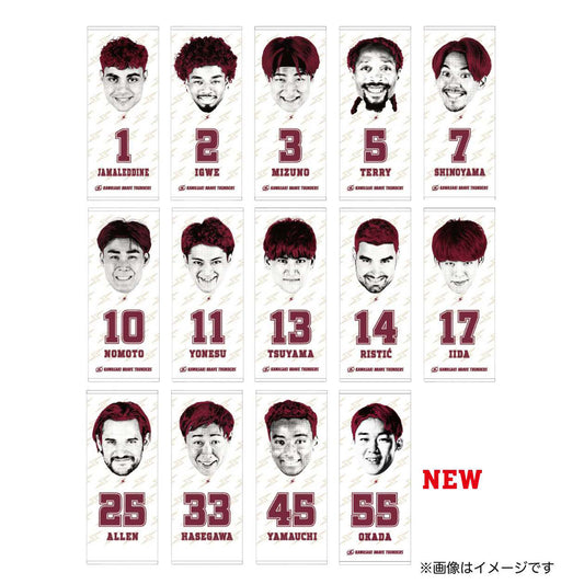 2025-26 KBT プレーヤーフェイスタオル