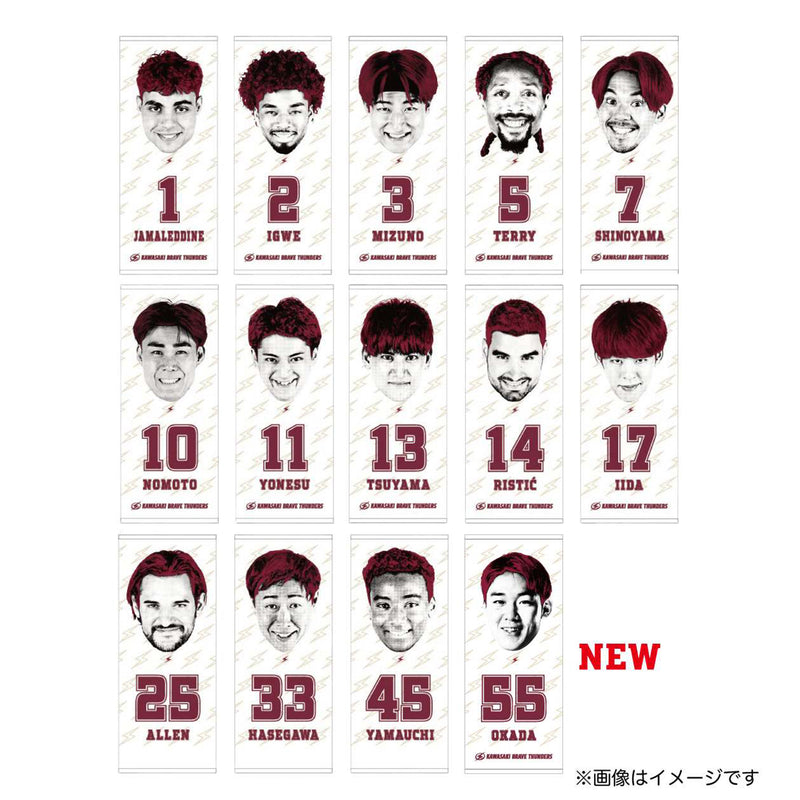 2025-26 KBT プレーヤーフェイスタオル