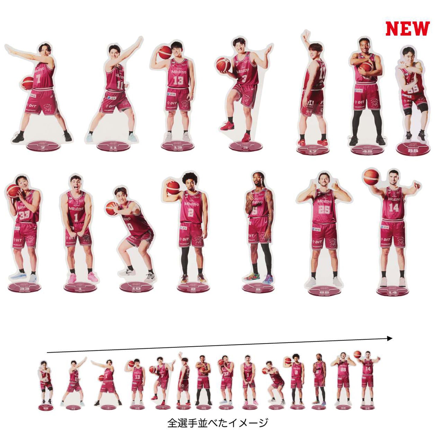 2025-26 選手1/10サイズ BIGアクリルスタンド