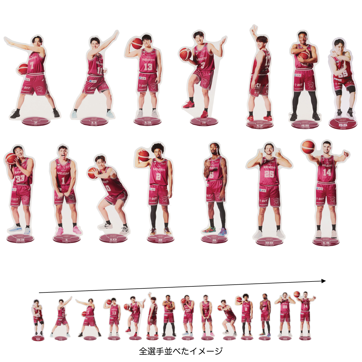 2025-26 選手1/10サイズ BIGアクリルスタンド