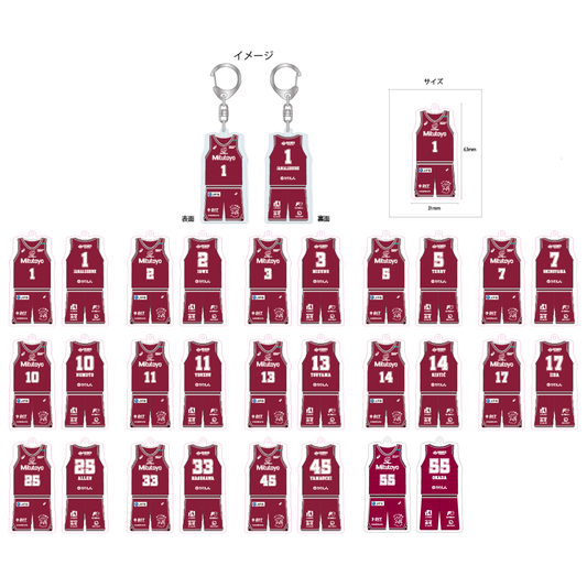 2025-26 シークレットユニフォームキーホルダー(HOME)