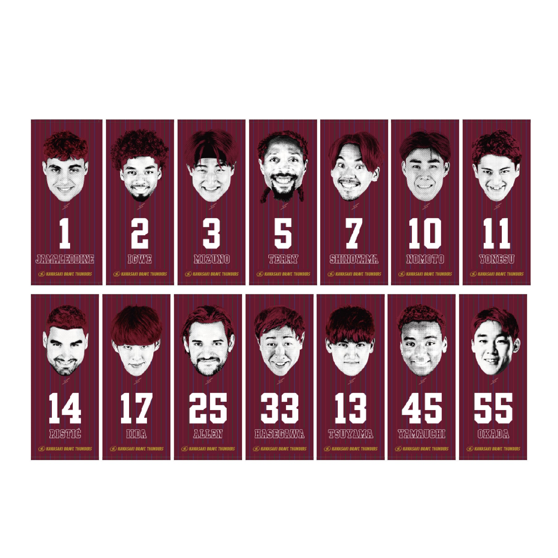 2025-26 KAWASAKI CITY EDITION プレーヤーフェイスタオル – KAWASAKI