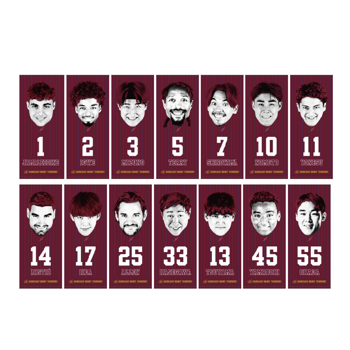 2025-26 KAWASAKI CITY EDITION プレーヤーフェイスタオル