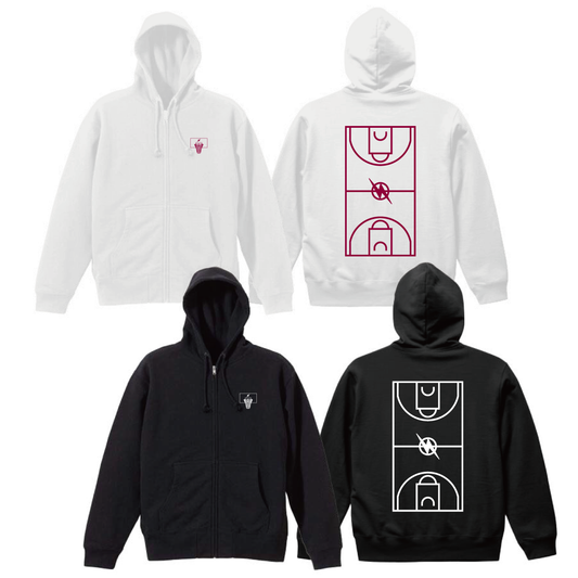 KBT BASKETBALL COURT ZIP HOODIE