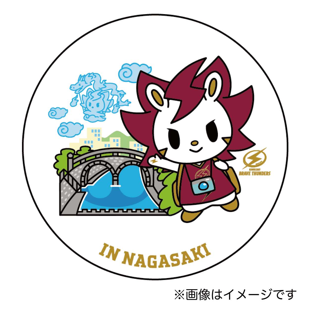 2025-26 マスコット旅絵巻 in長崎 缶バッジ