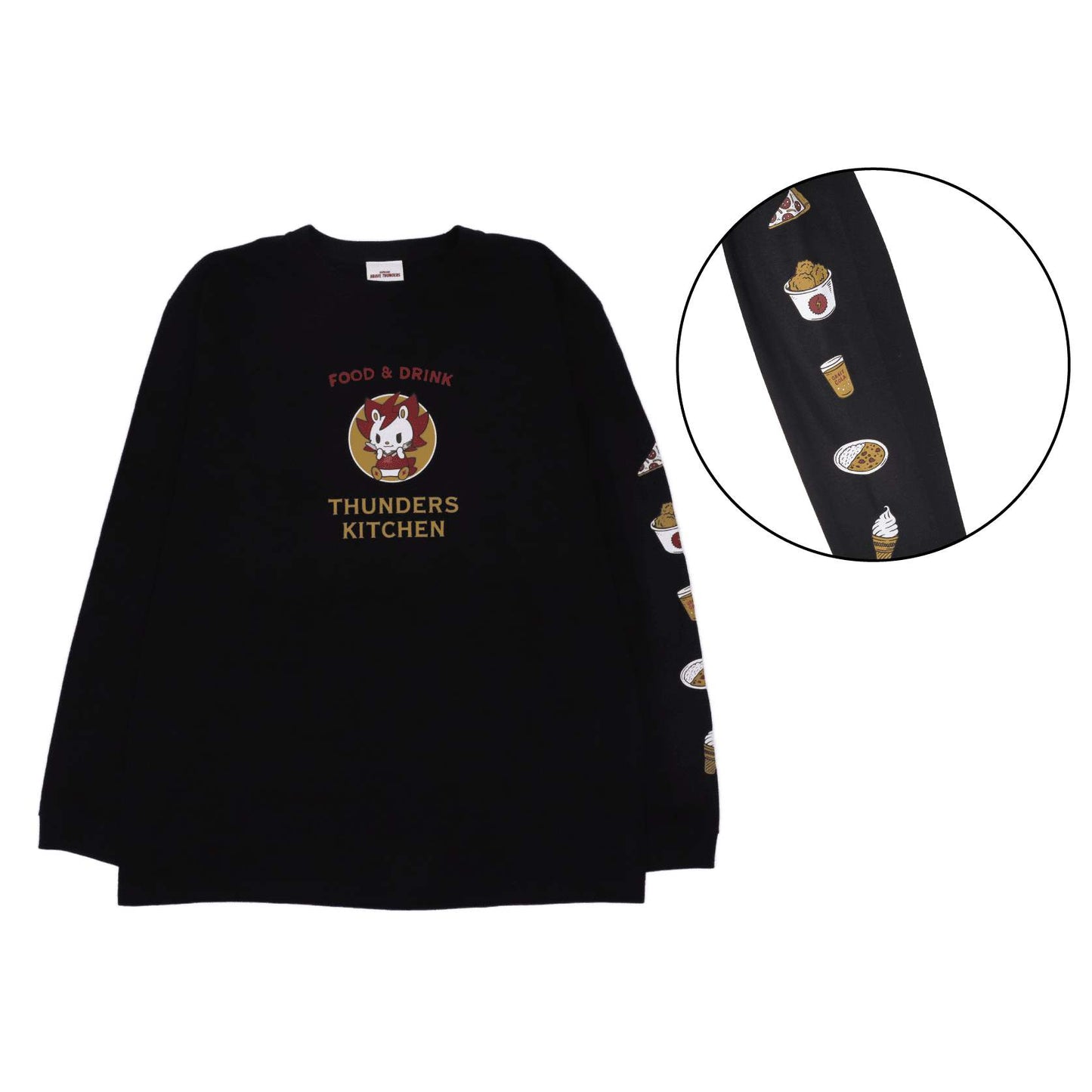 マスコットTHUNDERS KITCHEN ロングスリーブTシャツ