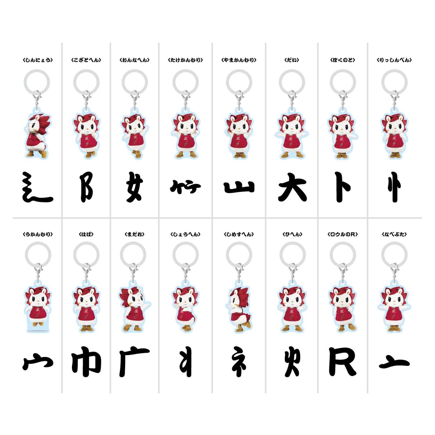 2025-26 シークレット 部首マスコット目印チャーム