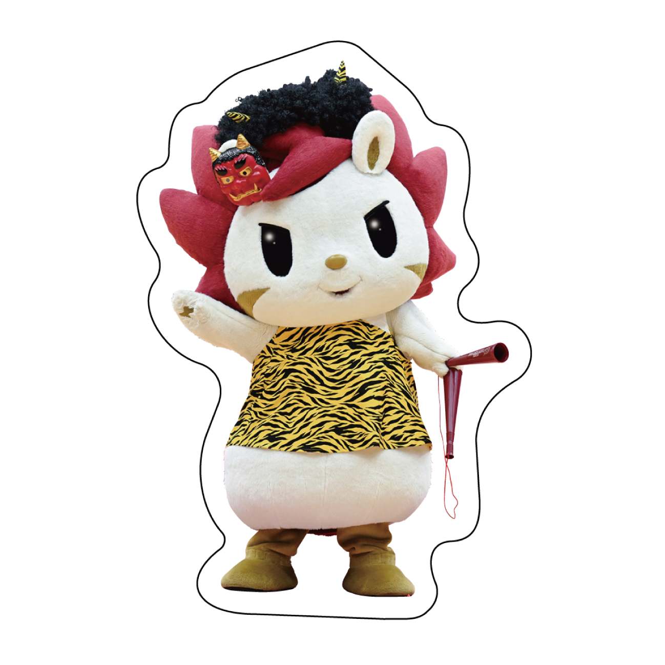 マスコット実写 ダイカットステッカー 節分ver.