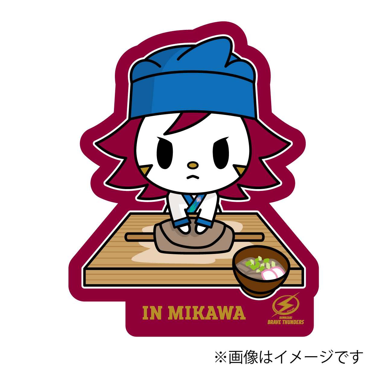 2025-26 マスコット旅絵巻 in三河 ダイカットステッカー