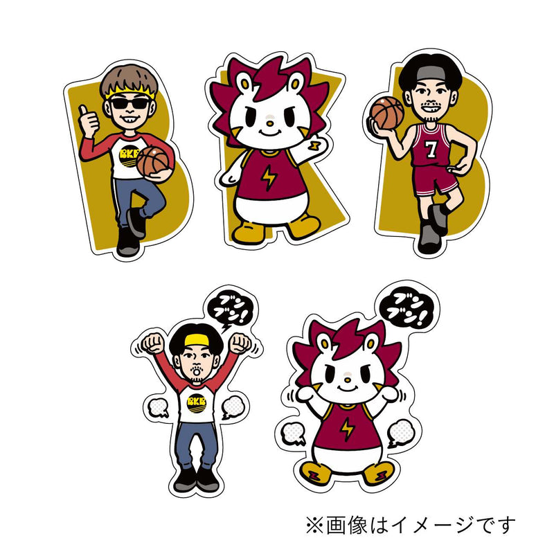 バイク川崎バイク×KBT ダイカットステッカーセット