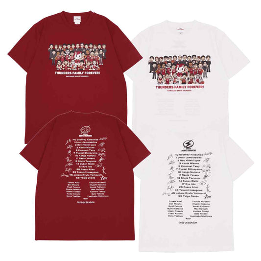 2025-26 THUNDERS FAMILY FOREVER Tシャツ