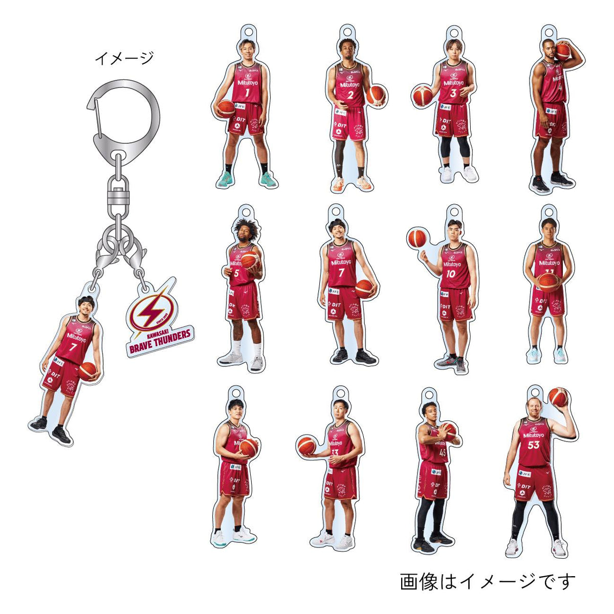 2026-27 選手アクリルキーホルダー