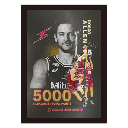【受注販売】【6月中旬発送予定】アレン選手 5000得点達成記念 A4メタルグラフィー