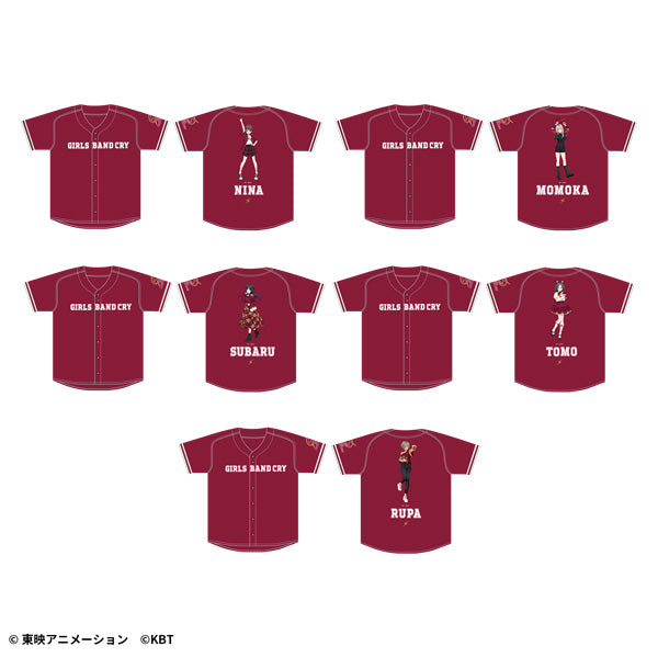 【1月上旬発送予定】ガールズバンドクライ×KBT ベースボールシャツ