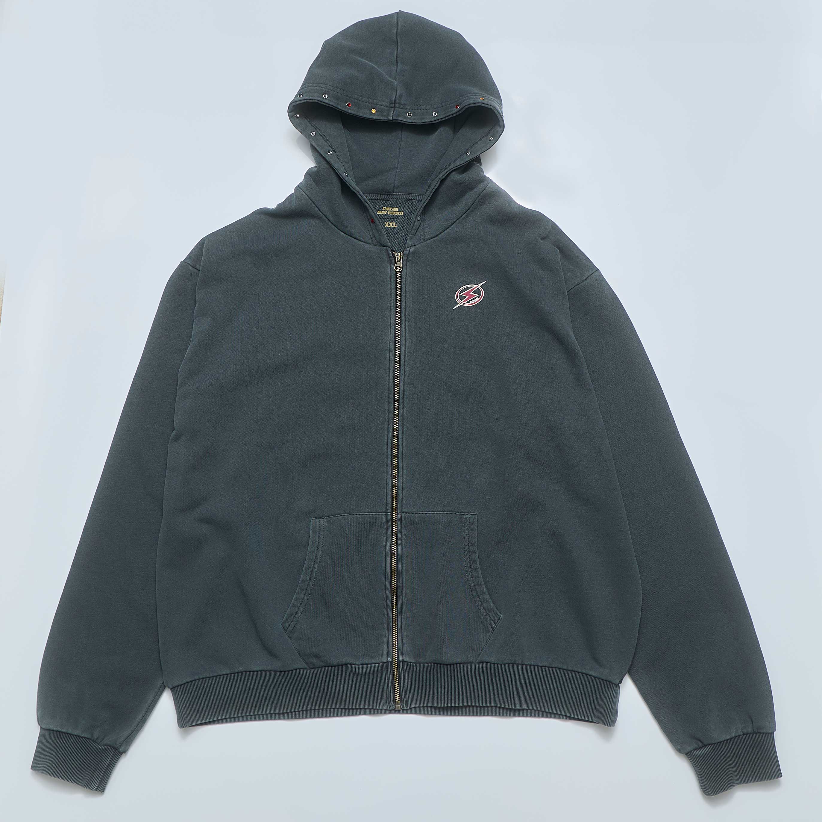 krisvanassche フーディー　archive ダークウェア KBTFS OVERDIED ZIP PARKA – KAWASAKI BRAVE THUNDERS OFFICAIL SHOP