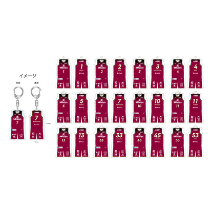 2026-27 シークレットユニフォームキーホルダー(HOME)