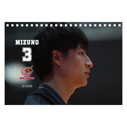 2026 THUNDERS PLAYER 卓上カレンダー