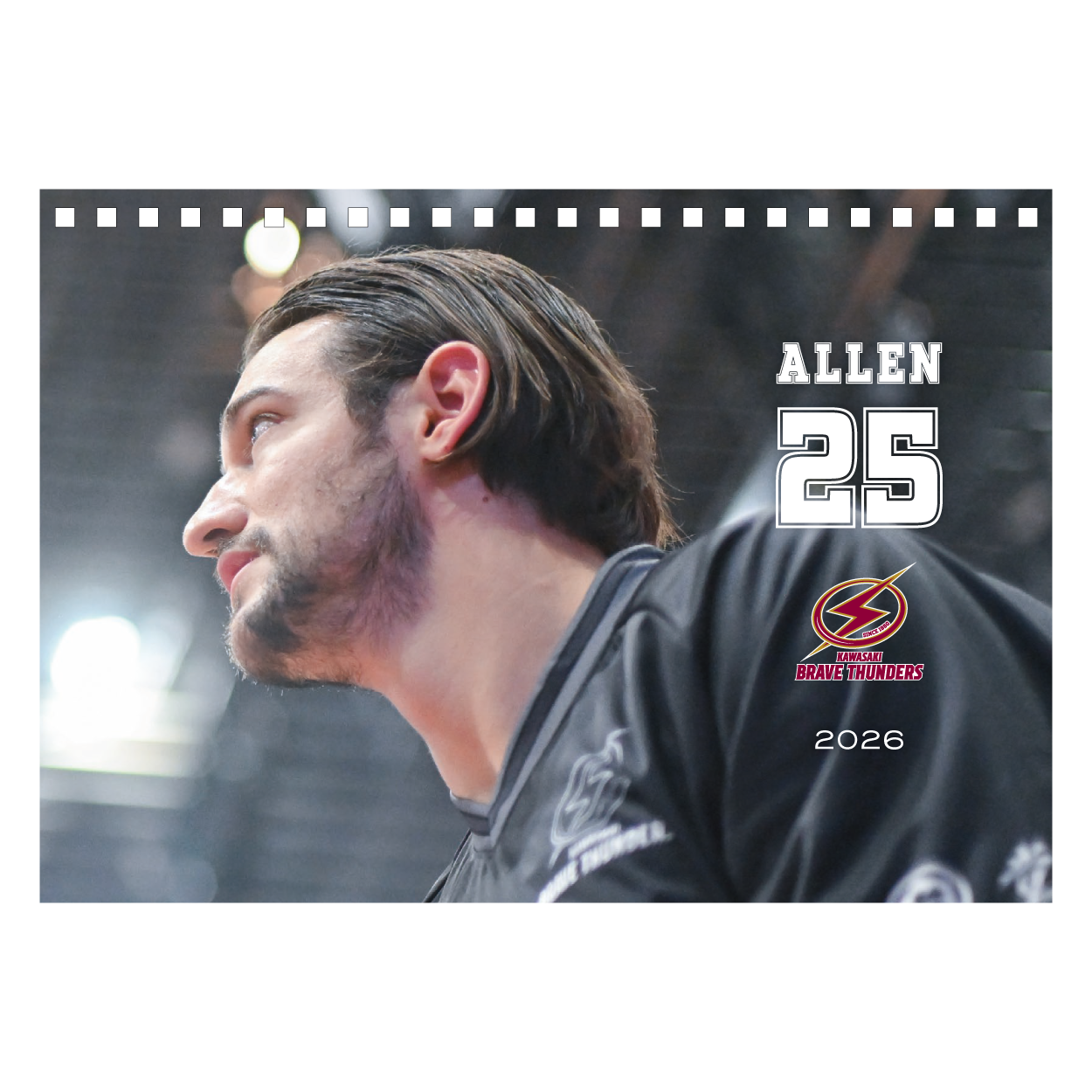 2026 THUNDERS PLAYER 卓上カレンダー