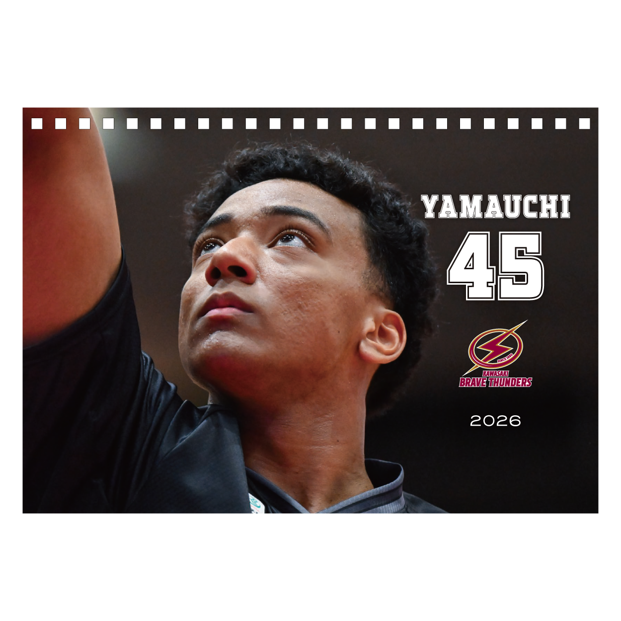 2026 THUNDERS PLAYER 卓上カレンダー