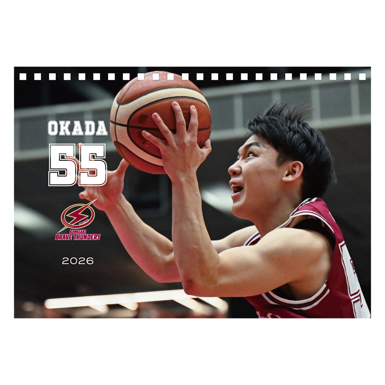 2026 THUNDERS PLAYER 卓上カレンダー