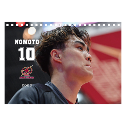 2026 THUNDERS PLAYER 卓上カレンダー
