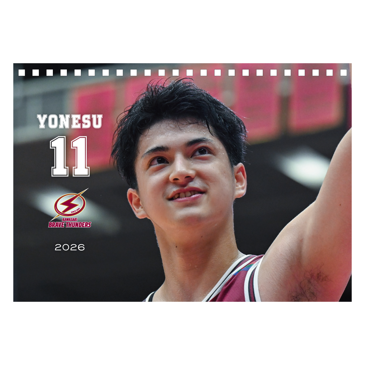 2026 THUNDERS PLAYER 卓上カレンダー