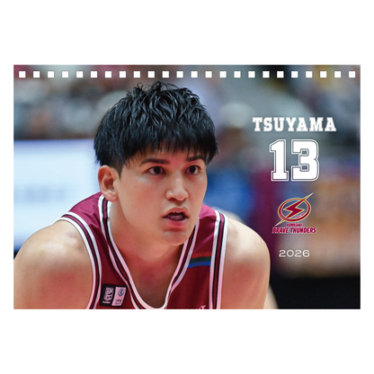 2026 THUNDERS PLAYER 卓上カレンダー