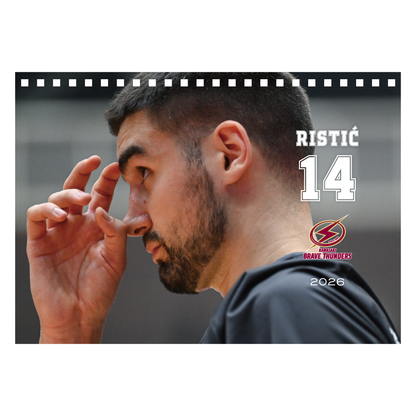 2026 THUNDERS PLAYER 卓上カレンダー