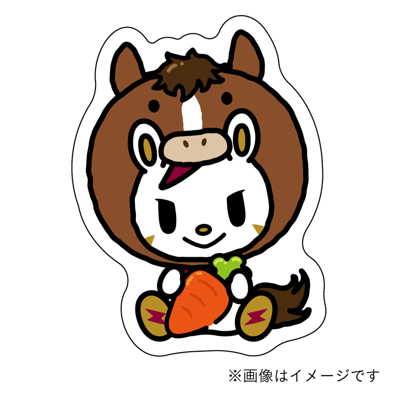 2026 干支(午)マスコット ダイカットステッカー